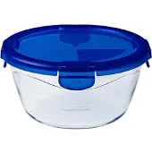 Pyrex Plat Rond Cook & Go Verre Borosilicate Résistant -