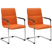 CLP lot de 2 chaises visiteurs Seattle