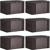 vidaXL Boîte de rangement avec fenêtre latérale transparente 6 pcs