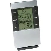 Terdens Thermomètre/hygromètre multifonction avec horloge et calendrier