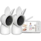 Arenti Kit 2 caméras de surveillance pour bébé avec écran LCD 5 pouces,