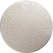 Natruba , tapis de bain antidérapant, caoutchouc, taupe, rond, 50 cm
