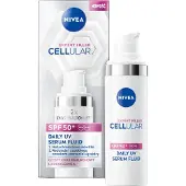 Beiersdorf Nivea Cellular Expert Filler Daily UV Serum Fluid, sérum pour corriger les signes du vieillissement cutané, SPF 50+, 30 ml