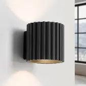 Sollux Applique Murale , RIBLA, dimmable, Noir, Salon / séjour, Aluminium