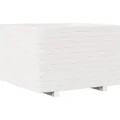 vidaXL Jardinière blanc 70x70x49,5 cm bois de pin massif