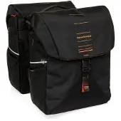 New Looxs Sacoche double pour vélo Vigo Double MIK 2.0 - 40 litres - 30 x 19 x 40 cm (2x) - Noir-orange