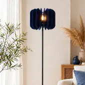 LumenXL Lampadaire en feutre PET, bleu marine - Lenthe
