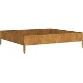 vidaXL Lit surélevé 100x100x26 cm acier corten
