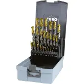 RUKO 2501215TRO HSS-G Twist drill bit set 25-piece 1 mm, 1.5 mm, 2 mm, 2.5 mm, 3 mm, 3.5 mm, 4 mm, 4.5 mm, 5 mm, 5.5 mm, 6 mm, 6.5 mm, 7 mm, 7.5 mm, 8 mm, 8.5
