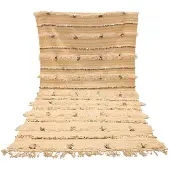 Safaary Couvre-lit marocain Handira Couverture Beige