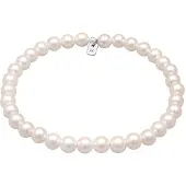 KUZZOI Bracelet argent / blanc perle