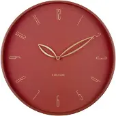 Karlsson - Horloge murale Petals - Rouge - Ø40cm