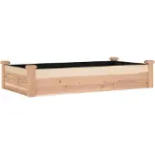 vidaXL Lit surélevé avec insert 120x60x25 cm bois massif sapin