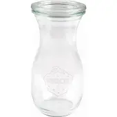 Weck Bouteille de jus de fruits, Bocal de conservation, Transparent