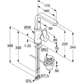 Kludi Mitigeur de lavabo ZENTA SL