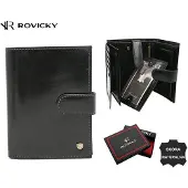 Rovicky Grand portefeuille en cuir pour homme -