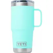 Yeti Rambler Travel Mug 20oz Stronghold Lid, Seafoam, mug de voyage thermos avec couvercle, 591 ml