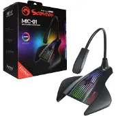 MARVO MIC-01 microphone Noir Microphone de PC