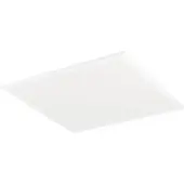 Eglo Panneau LED Moradillo, plafonnier plat, panneau de plafond en métal blanc et plastique, plafonnier blanc chaud, blanc neutre, blanc froid, 40 x 40 cm