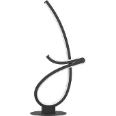 Eglo Lampe de table LED Cardoncito, lampe de chevet design, lampe de table décorative réglable en métal noir, lumière blanc chaud - blanc froid, H 46 cm
