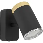 Eglo Lampe 1 spot Consuma noir 6 x 11 cm