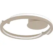 Eglo , plafonnier LED Mezzomonte, réglage de la température de couleur/gradable, couleur sable, diamètre 48 cm, 4400 lumens, référence 901823