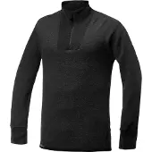 Woolpower Sous vêtement Woolpower Zip Turtleneck 400 Black-S