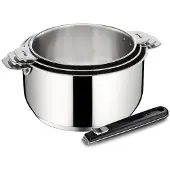 Lagostina Série de 3 casseroles inox 16/18/20cm + poignée - - 012132600004 - salvaspazio
