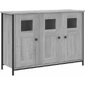vidaXL Sideboard Gris Sonoma 100x35x70 cm Bois composite