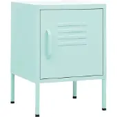 vidaXL Table de chevet Vert menthe 35x35x51 cm Acier