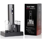 INF Ensemble Tire-Bouchon Électrique 6 Pièces - Rechargeable Usb Automatique