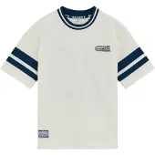 We fashion T-Shirt bleu foncé / blanc