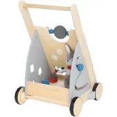 Pinolino Trotteur en bois Titus - Activity Walker - Gris