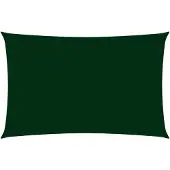 vidaXL Voile de parasol tissu oxford rectangulaire 5x8 m vert foncé
