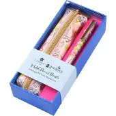Goldbuch Set de papeterie comprenant un stylo à bille, une trousse, en métal, de couleur rose, avec un motif flamant rose, de la marque , collection Insignia