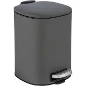Wenko Alassio poubelle 5,0 l gris, Poubelle, Gris