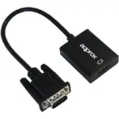 Approx appC25 VGA HDMI-Noir Adaptateur pour (Câble VGA HDMI mâle/femelle noir en plastique boîte)