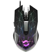 Speedlink RETICOS - Souris - pour droitiers - optique - 6 boutons - filaire - USB - noir
