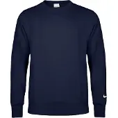 Nike Hommes, Pull-over, Bluza Park 26 Fleece Crew Swoosh IO9039-410, Bleu, Gris, (M)