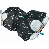 ROCK Filles, Parapluie, Écran magique 3D, Kosmos, Multicolore, Blanc, Noir