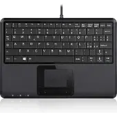 Perixx PERIBOARD-510 H PLUS IT PERIBOARD-510 H PLUS IT, Mini clavier USB, touchpad, hub, noir