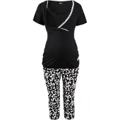 Bonprix Pyjama corsaire d'allaitement coton