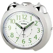 Casio Tq-369-7ef Table Clock Blanc,Argenté