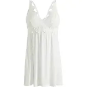 Bonprix Nuisette en viscose avec broderies anglaises