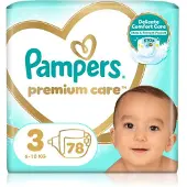 Pampers Premium Care Size 3 couches jetables 6-10 kg 78 pcs