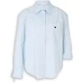 Tom Tailor Chemisier bleu pastel / jaune pastel / blanc