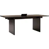 &tradition Ita Table à Manger OS1 Dark Stained Oak | Cable Management