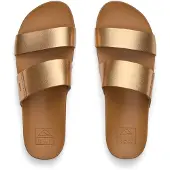 Reef pour femme. CJ9014 Sandales à coussin Vista sunset bronze (37.5), Doré, Plat, Aucun, Casuel, Beachwear