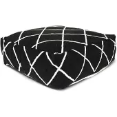 Safaary Pouf marocain Kelim Zebra noir