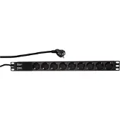 Logilink Steckdosenleiste 19" 9fach ohne An/Aus Schalter